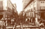 Colocação dos trilhos dos Bondes R.Direita - 1900