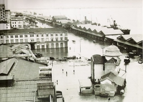 enchente de abril de 1941 na região central de Porto Alegre