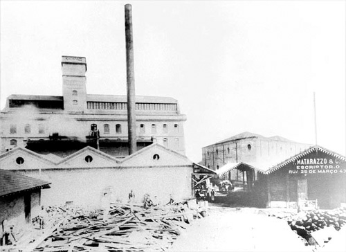 Moinho Matarazzo, no bairro do Brás, em 1900