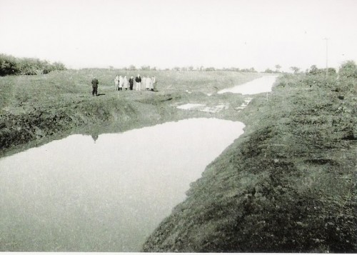 Obra de canalização do arroio Dilúvio em 1950