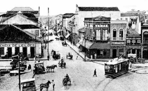 Rua Voluntários da Pátria em 1910