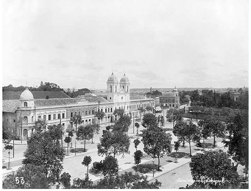 Seminário Episcopal na avenida Tiradentes - 1905