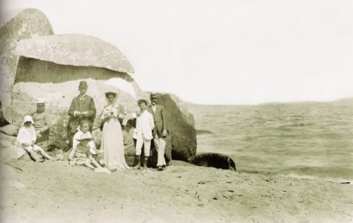 Praia da Pedra Redonda no lado Guaíba - 1900