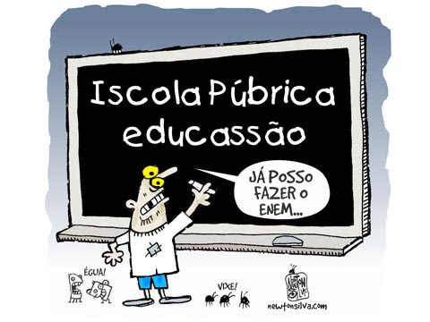 Charge de por Newton Silva