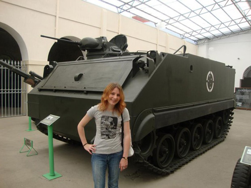 Presidente da Arena em visita ao museu do Comando Militar do Sul, em Porto Alegre (Foto: Arquivo Pessoal)