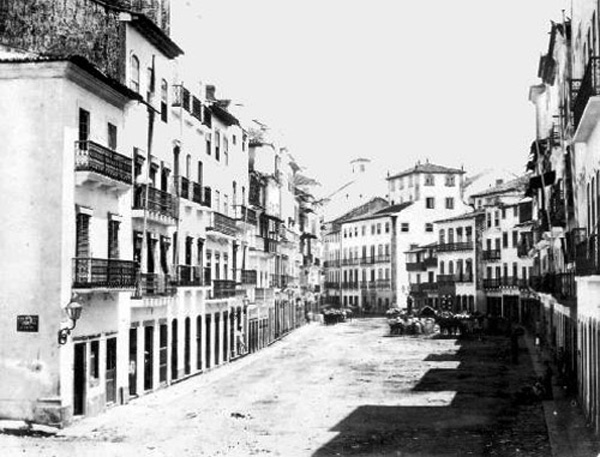 Rua da Cruz em 1855