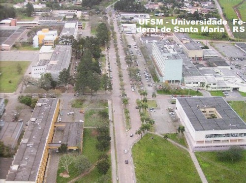 Universidade de Santa Maria, que ainda está fechada de luto