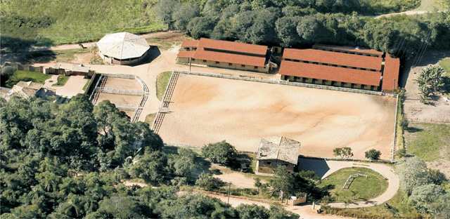 Vista aérea do Rancho Conquista